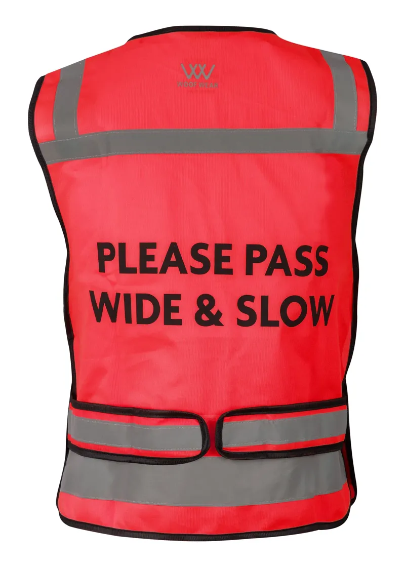 Woof Wear Children's  Riding Vest not certified - Hi Vis Pink-1