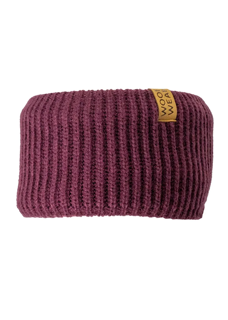 Woof Wear Ribbed Headband - Plum 