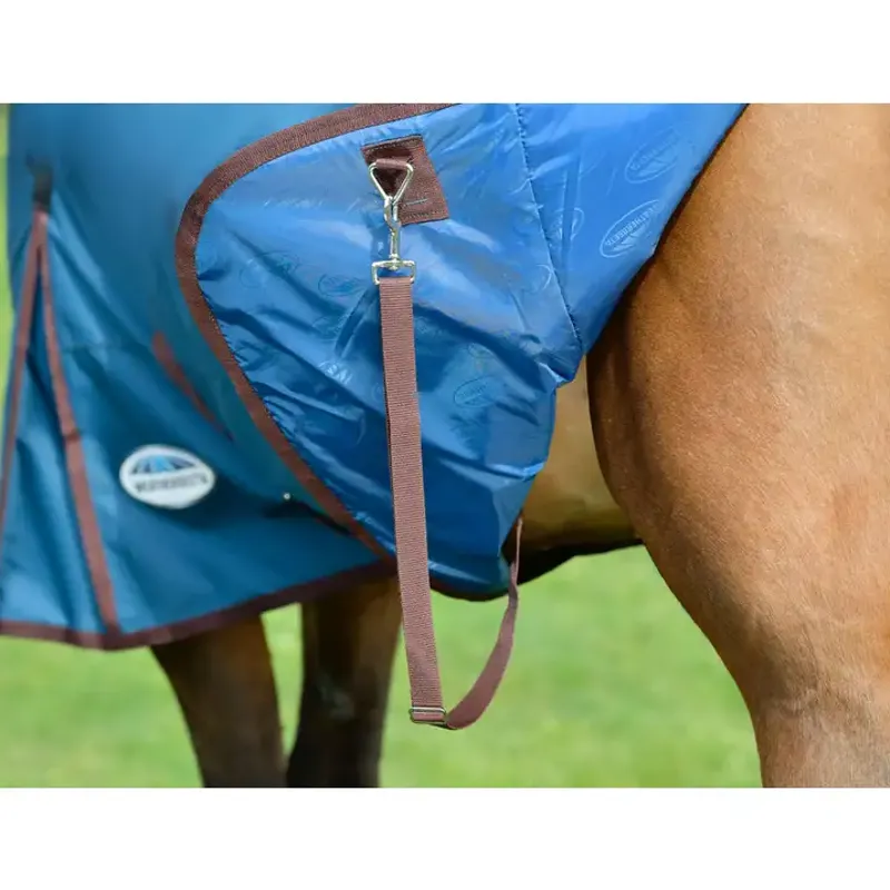 WeatherBeeta ComFiTec Classic 50g Turnout Rug - Dark Blue/Coffee-3