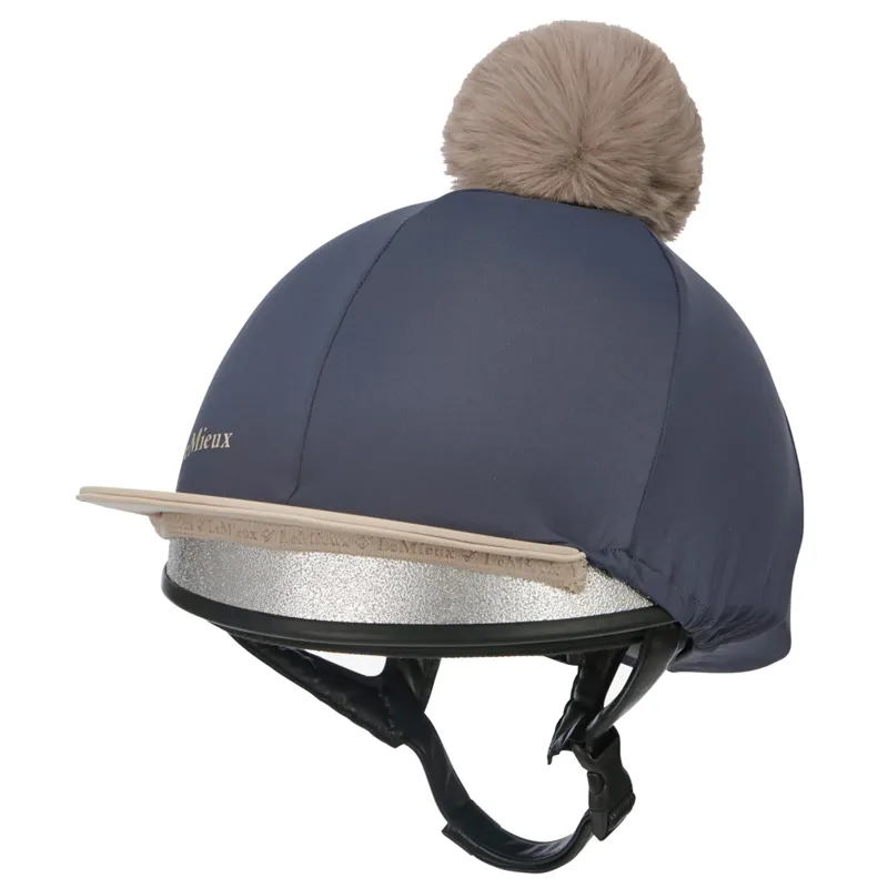 LeMieux Pom Hat Silk - Dusk/Almond-2