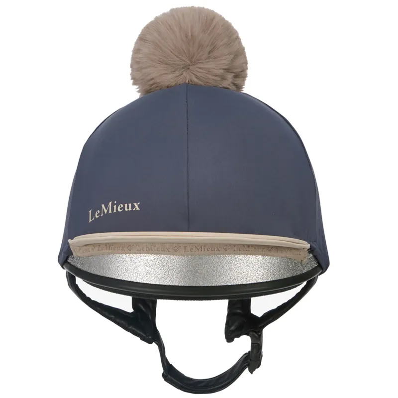 LeMieux Pom Hat Silk - Dusk/Almond-1