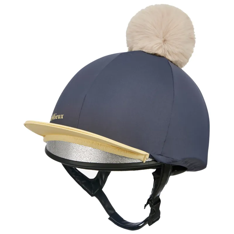 LeMieux Pom Hat Silk - Dusk/Mimosa-2