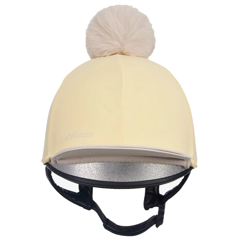 LeMieux Pom Hat Silk - Mimosa/Stone-1