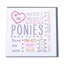 Gubblecote Beautiful Greetings Card - Pony Craft