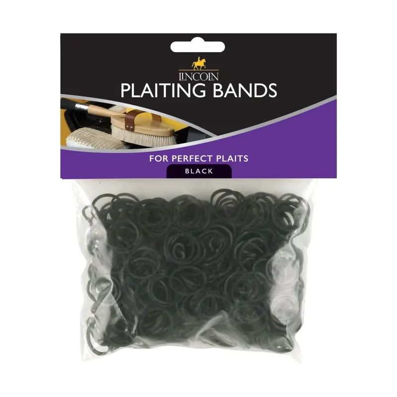 Lincoln Plaiting Bands - Black