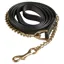 Premier Equine European Leather Lead Chain - Dark Havana