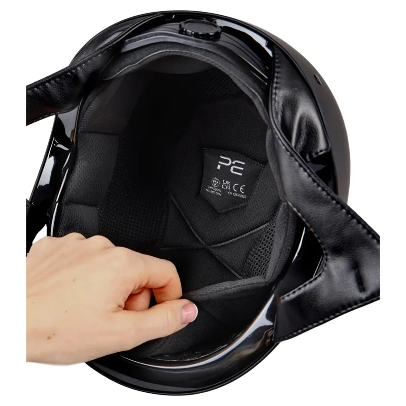 Premier Equine Jockey Skull Cap F20 Liner - Black-3