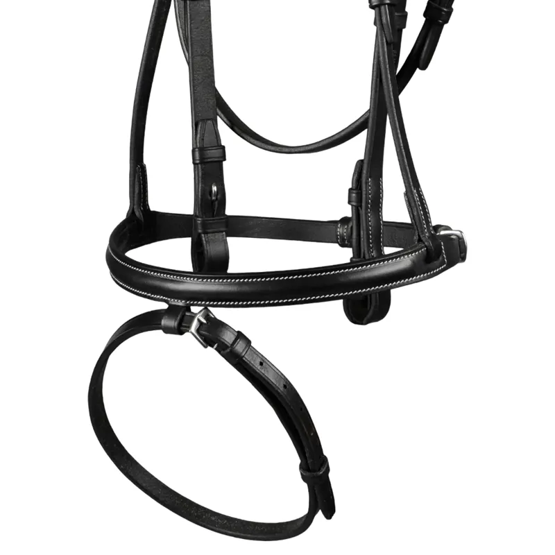 Premier Equine Raised Jumping Bridle with Flash Noseband - Black-1