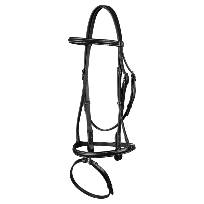 Premier Equine Raised Jumping Bridle with Flash Noseband - Black