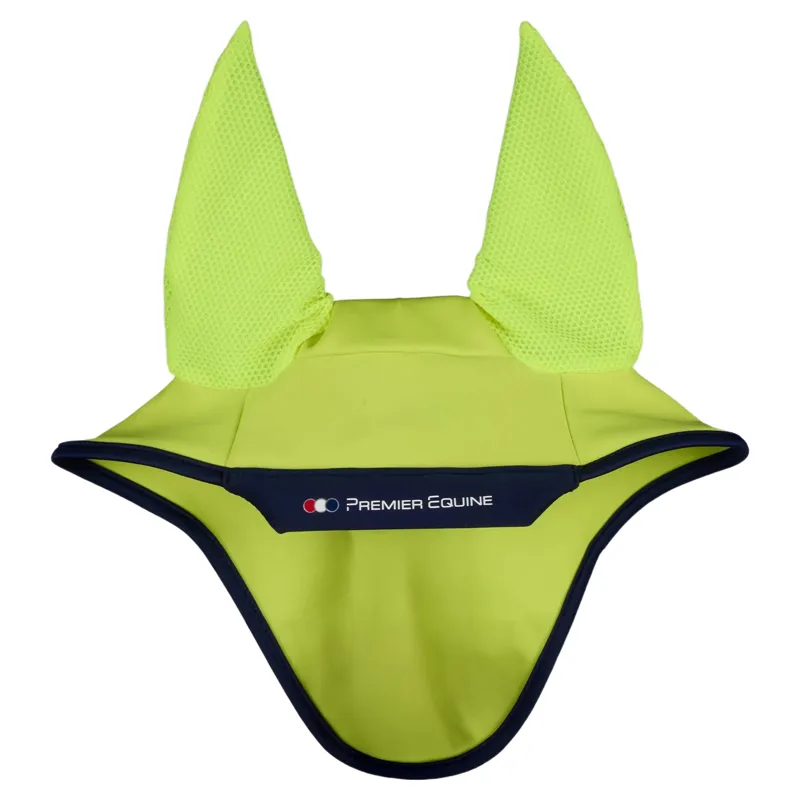 Premier Equine Reflective Ear Bonnet - Yellow/Silver-1