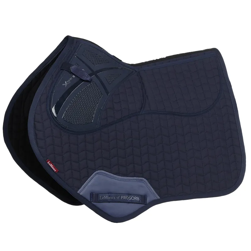 LeMieux ProSorb Plain 2 Pocket Close Contact Square - Navy 