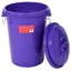 Red Gorilla 50L Storage Bin with Clip Lid - Purple