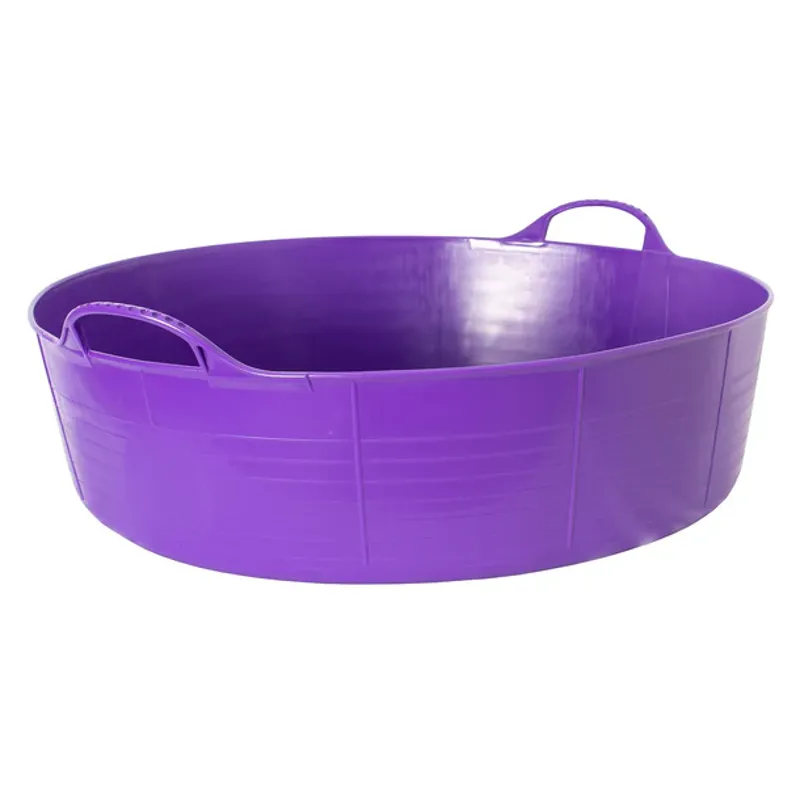 Red Gorilla Tubtrug Flexible Large Shallow 35L Bucket - Purple