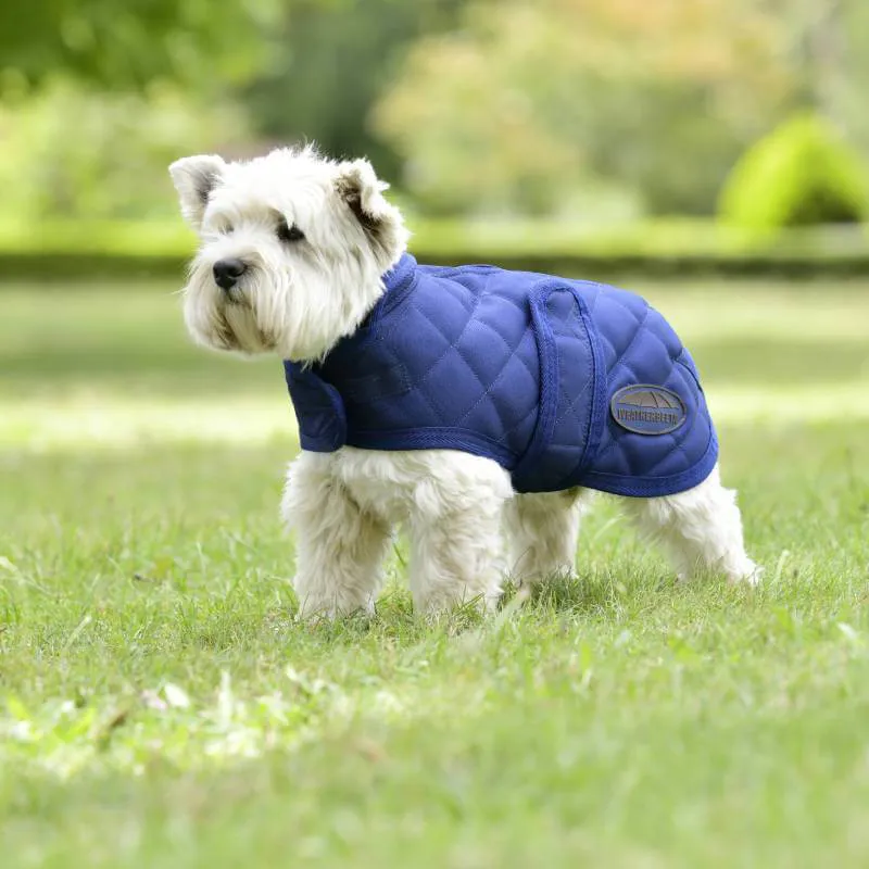 WeatherBeeta ComFiTec Deluxe Diamond Quilt Dog Coat - Navy-2