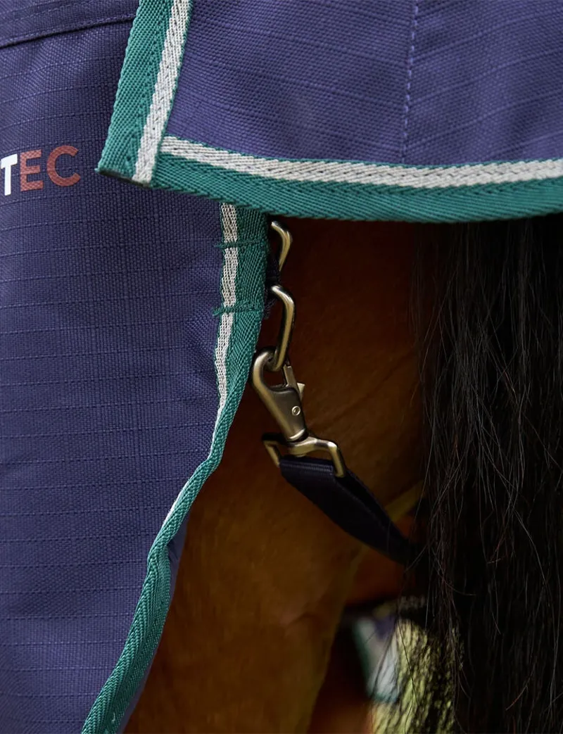 WeatherBeeta ComFiTec Plus Dynamic 220G Turnout High Neck Rug- Navy-6