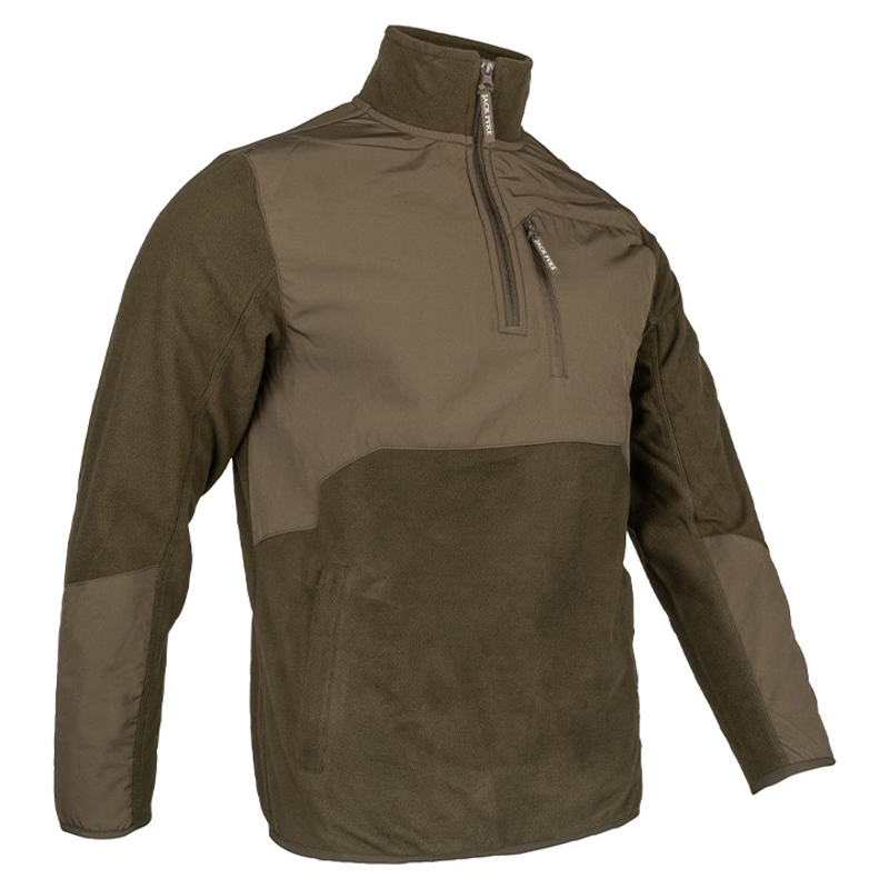 Jack Pyke Rannock Fleece Pullover - Dark Olive-2