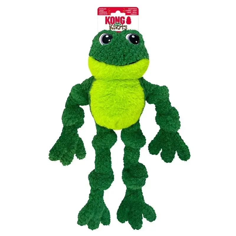 KONG Holiday Knots Frog dog toy