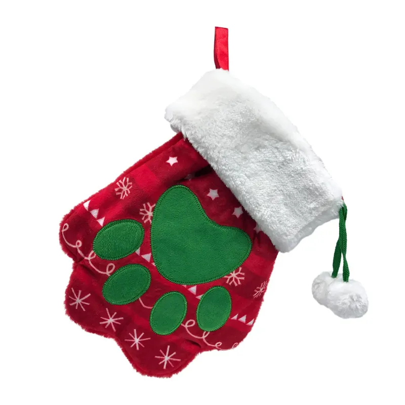 KONG Holiday Dog Stocking Paw - Stars-1