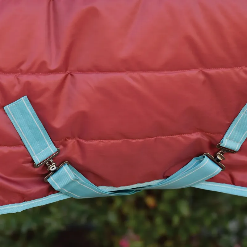 WeatherBeeta ComFiTec 210D Channel Quilt 110g Stable Rug - Red/Blue/Beige-5