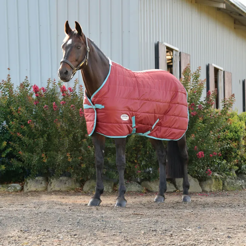 WeatherBeeta ComFiTec 210D Channel Quilt 110g Stable Rug - Red/Blue/Beige