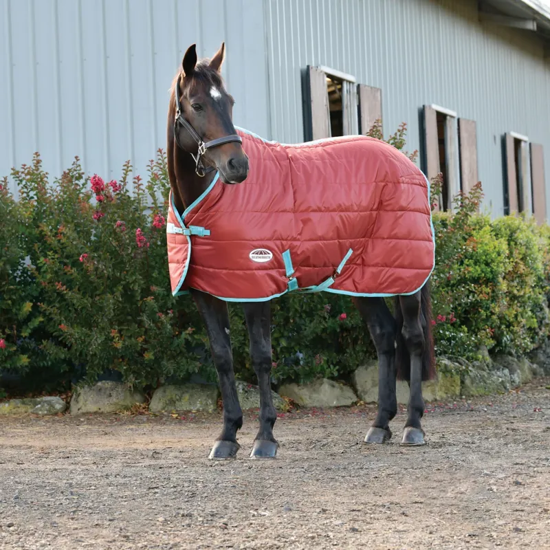 WeatherBeeta ComFiTec 210D Channel Quilt 110g Stable Rug - Red/Blue/Beige-1