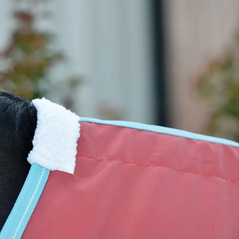 WeatherBeeta ComFiTec 210D Channel Quilt 110g Stable Rug - Red/Blue/Beige-3