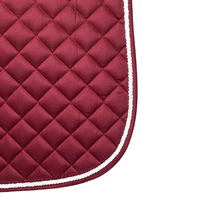 Hy Equestrian Splendid Showjump Saddle Pad - Burgundy/White-1