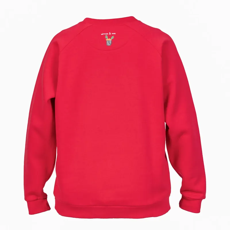 Shires Winnie and Me Festive Ladies Sweatshirt - Red-1