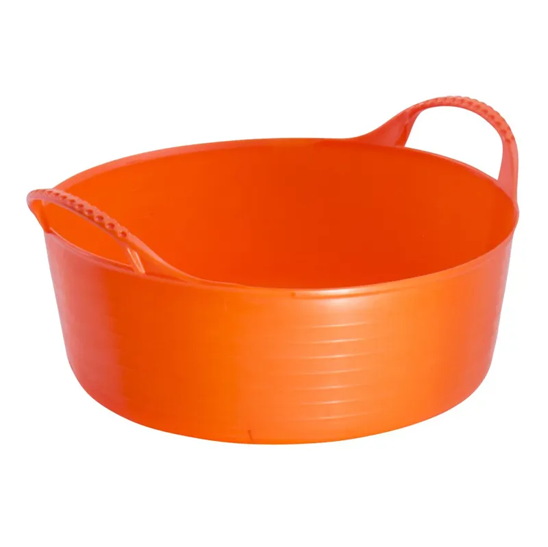 Red Gorilla Tubtrug Flexible Small Shallow 15L Bucket - Orange