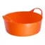 Red Gorilla Tubtrug Flexible Small Shallow 15L Bucket - Orange