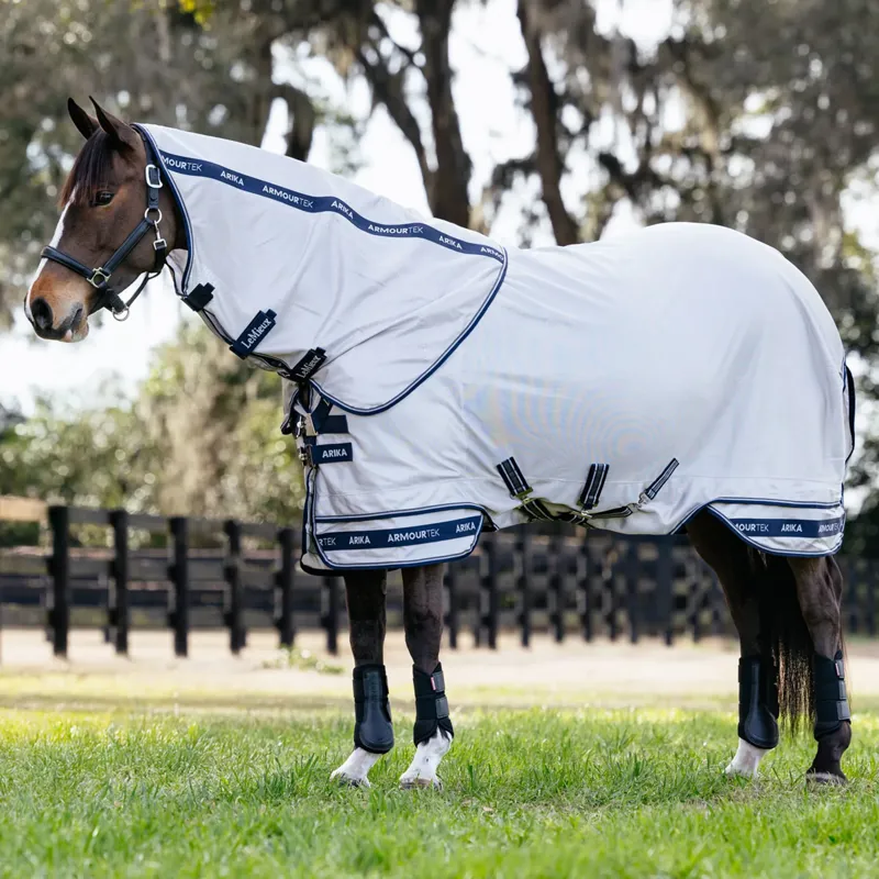 LeMieux Arika Armour-Tek Detachable Neck Fly Rug - Grey