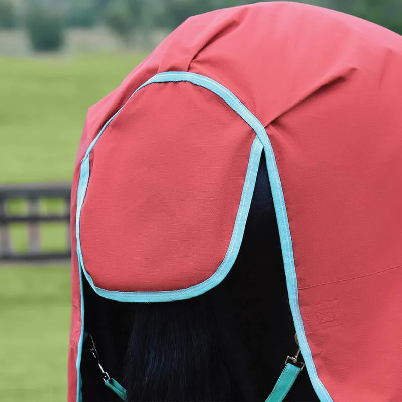 WeatherBeeta ComFiTec Essential 50g Lite Plus Turnout Rug - Red/Blue/Beige-4