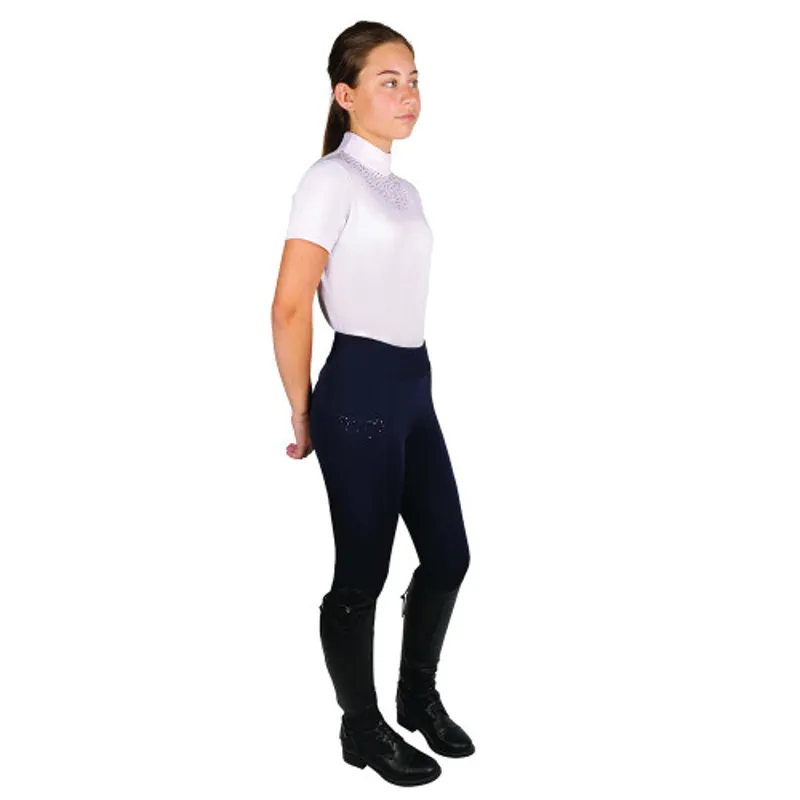 Hy Equestrian Children's Roka Regal Riding Tights - Navy