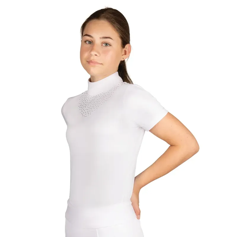 Hy Equestrian Children's Roka Regal Show Shirt - White-1