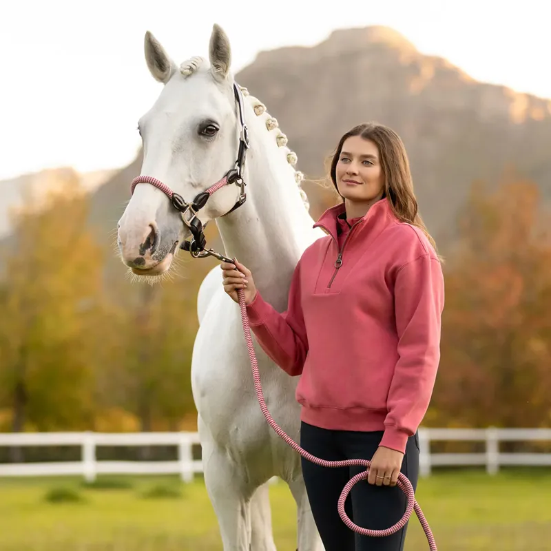 LeMieux Ropella Headcollar  - Cranberry-1