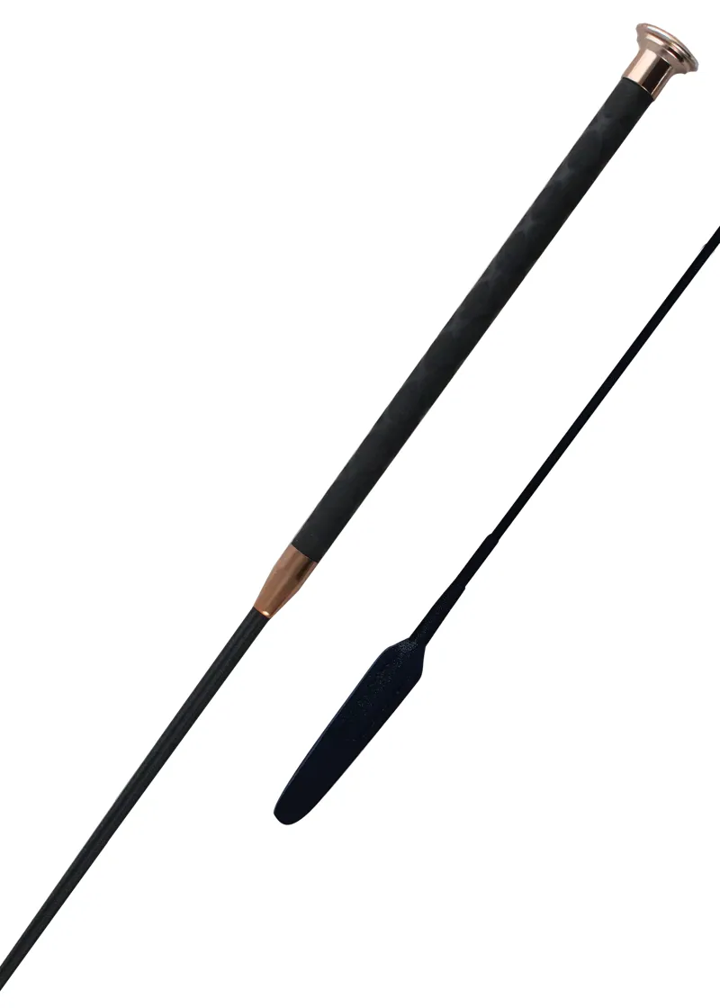 Woof Wear Harmony Leather Whip - Black/Rose Gold