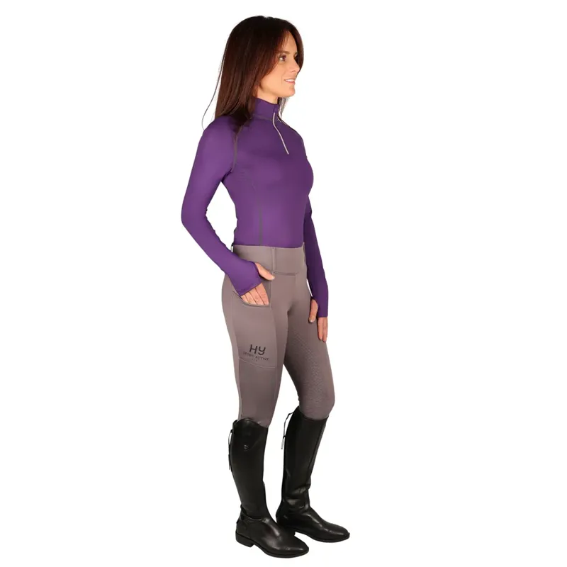 Hy Sport Active Ladies Base Layer - Royal Violet-1