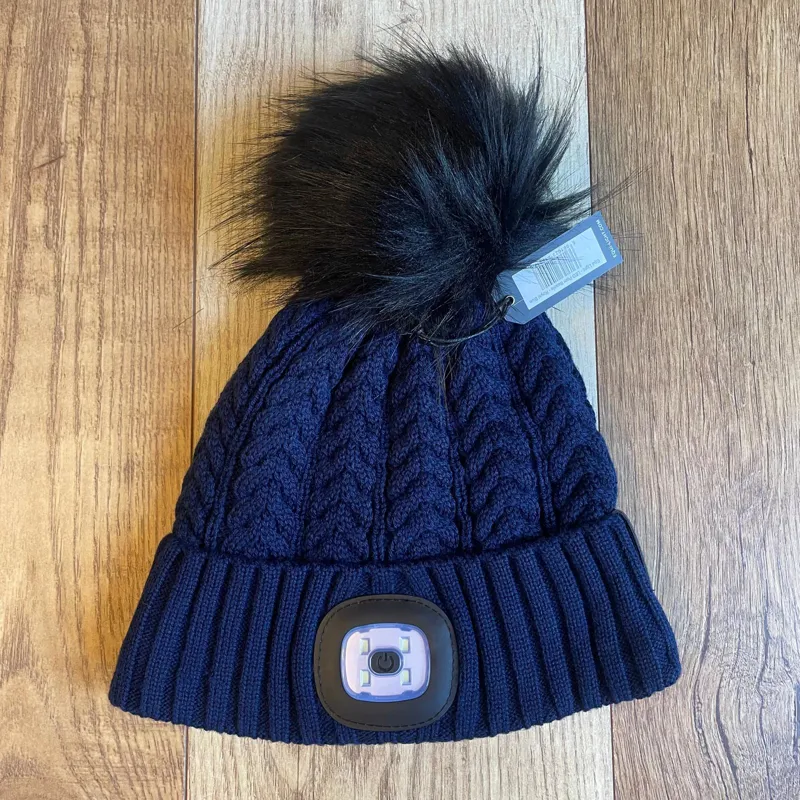Equi Light Torch Pom Beanie Hat - Royal Blue
