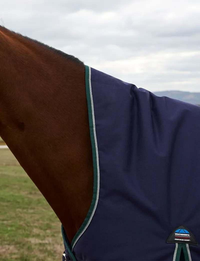 WeatherBeeta ComFiTec Plus Dynamic 220G Turnout High Neck Rug- Navy-3
