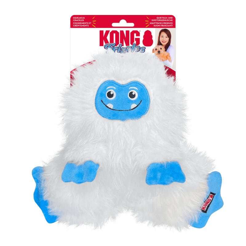 KONG Holiday Frizzles Yeti dog toy