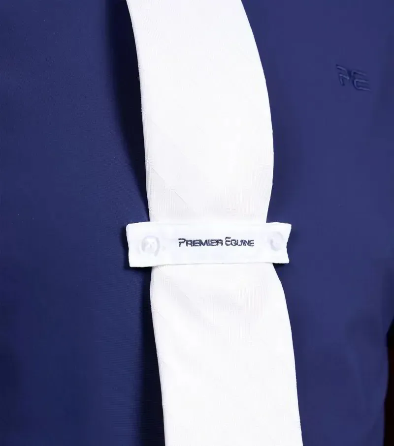 Premier Equine Men's Rubato Short Sleeve Show Shirt - Navy-5