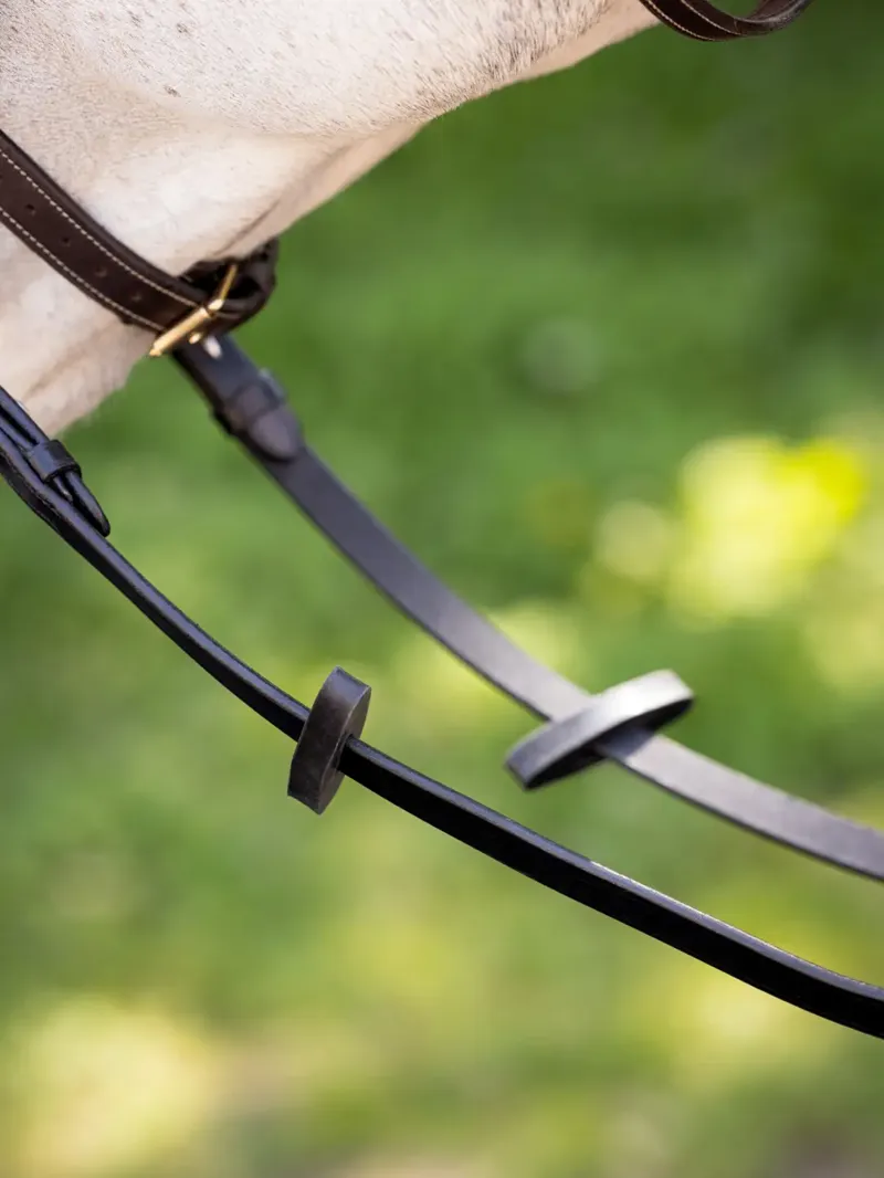 LeMieux Rubber Rein Stoppers - Black-1