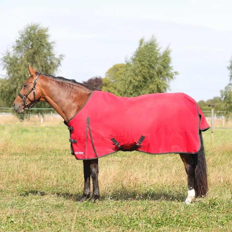 Hy Equestrian HyCONIC 100g Turnout Rug - Red/Charcoal