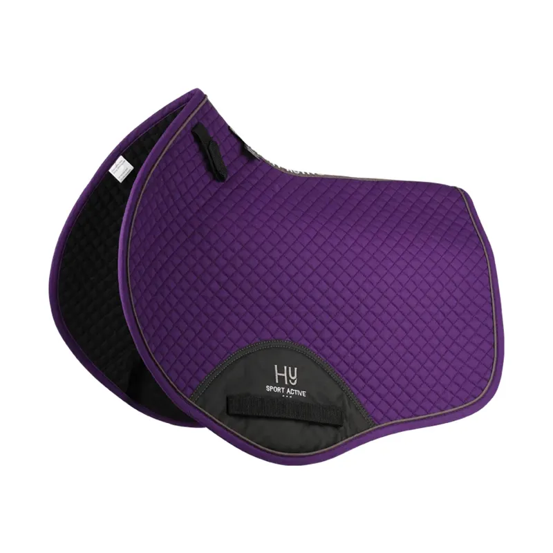 Hy Sport Active Close Contact Saddle Pad - Royal Violet
