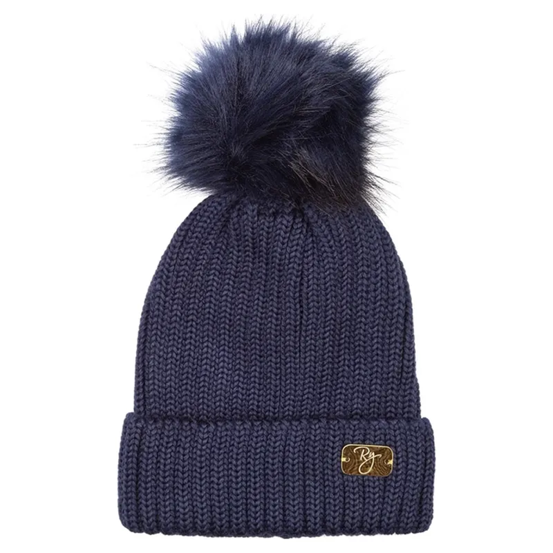 Rydale Bella Girls Pom Pom Hat - Navy