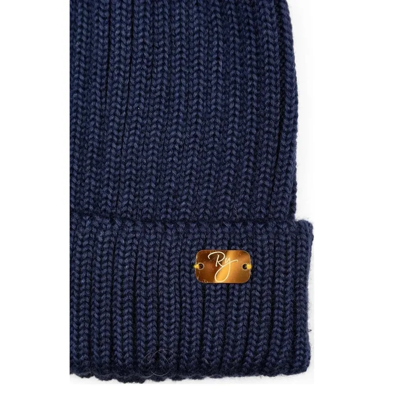 Rydale Ladies Bella Pom Pom Hat - Navy-1