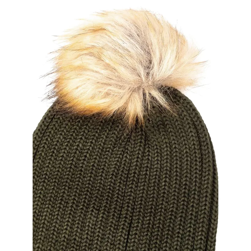 Rydale Ladies Bella Pom Pom Hat - Olive/Natural-2