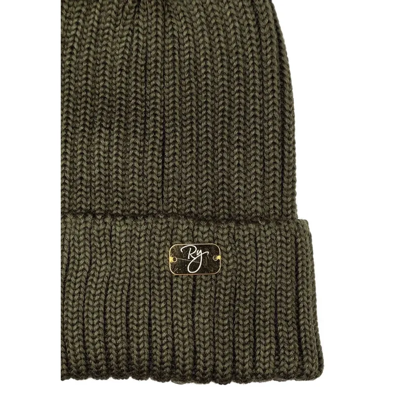 Rydale Ladies Bella Pom Pom Hat - Olive/Natural-1