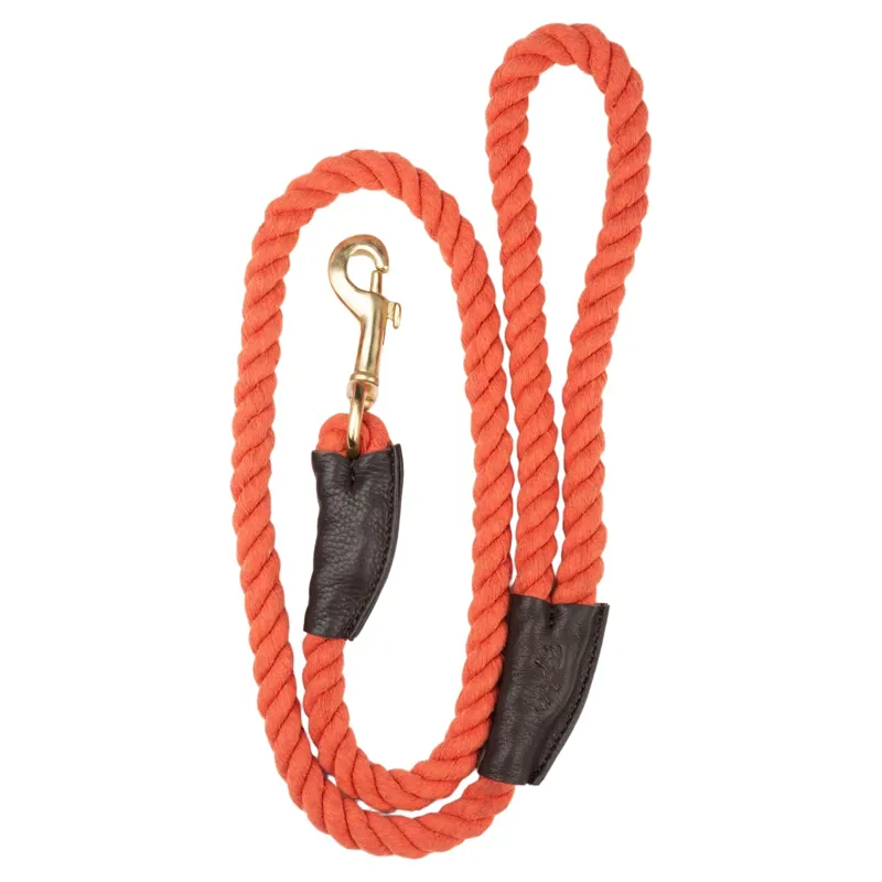 Rydale Rope Yapham Dog Lead - Burnt Orange