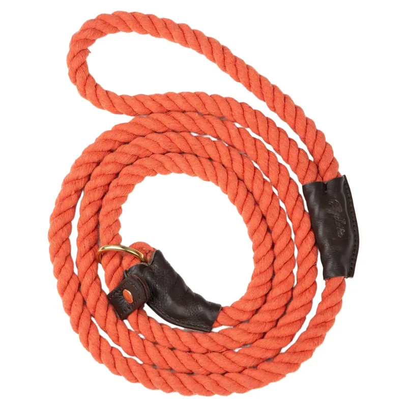 Rydale Rope Yapham Slip Lead - Burnt Orange